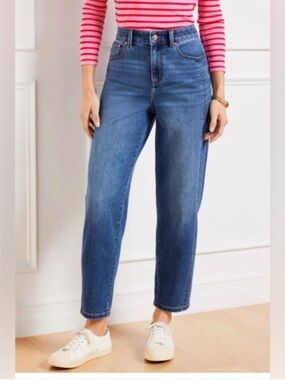 talbots relaxed barrel jeans